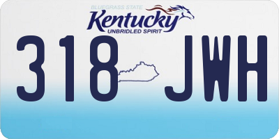 KY license plate 318JWH