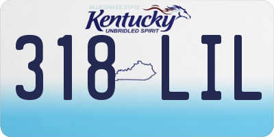 KY license plate 318LIL