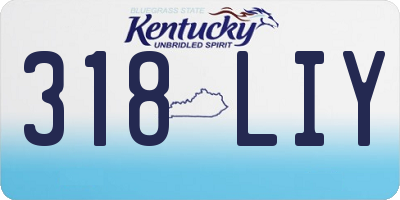 KY license plate 318LIY