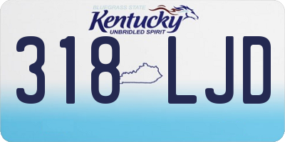 KY license plate 318LJD