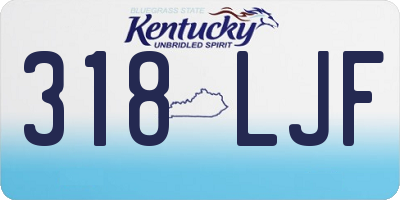 KY license plate 318LJF
