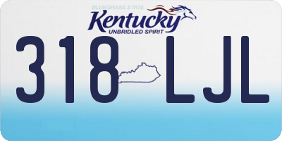KY license plate 318LJL
