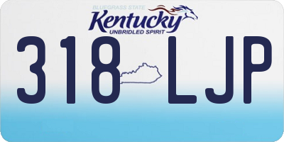 KY license plate 318LJP