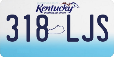 KY license plate 318LJS