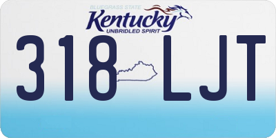 KY license plate 318LJT