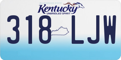 KY license plate 318LJW