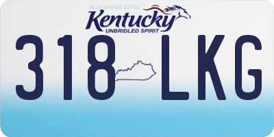 KY license plate 318LKG