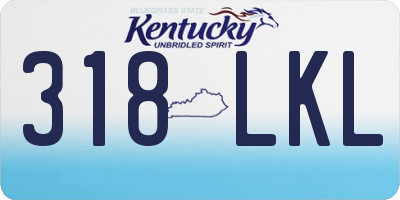 KY license plate 318LKL