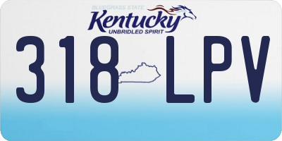KY license plate 318LPV