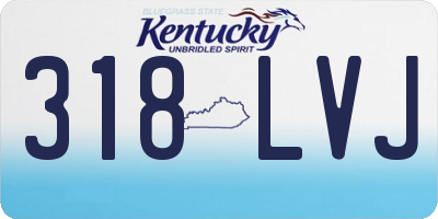 KY license plate 318LVJ