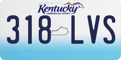 KY license plate 318LVS