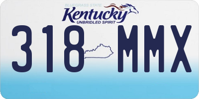 KY license plate 318MMX