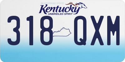 KY license plate 318QXM