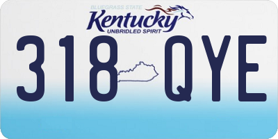 KY license plate 318QYE