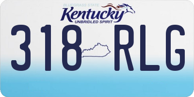KY license plate 318RLG