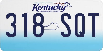 KY license plate 318SQT