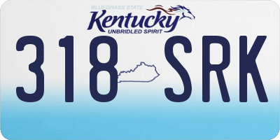 KY license plate 318SRK