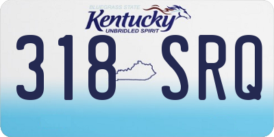 KY license plate 318SRQ