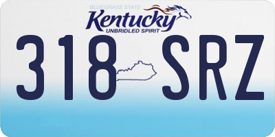 KY license plate 318SRZ