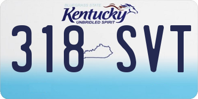 KY license plate 318SVT