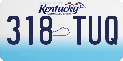 KY license plate 318TUQ