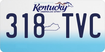 KY license plate 318TVC