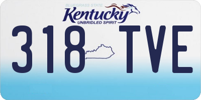 KY license plate 318TVE