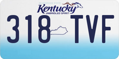 KY license plate 318TVF