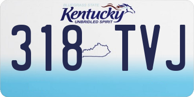 KY license plate 318TVJ