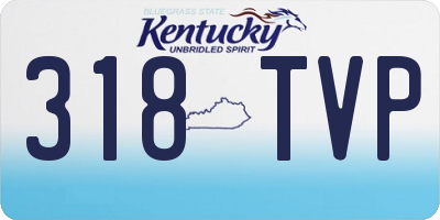 KY license plate 318TVP