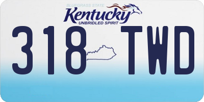 KY license plate 318TWD