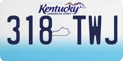 KY license plate 318TWJ