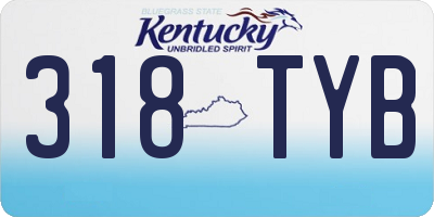 KY license plate 318TYB