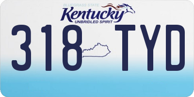 KY license plate 318TYD