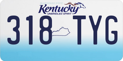 KY license plate 318TYG