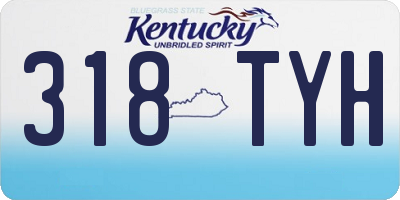 KY license plate 318TYH
