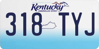 KY license plate 318TYJ