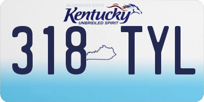 KY license plate 318TYL