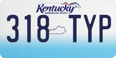 KY license plate 318TYP