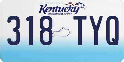 KY license plate 318TYQ