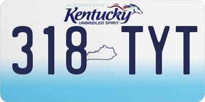 KY license plate 318TYT