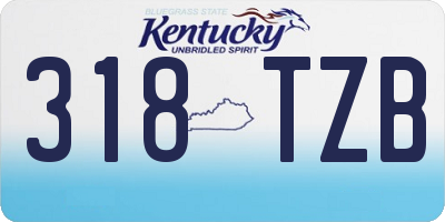 KY license plate 318TZB