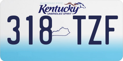 KY license plate 318TZF