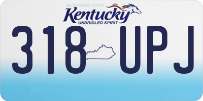 KY license plate 318UPJ