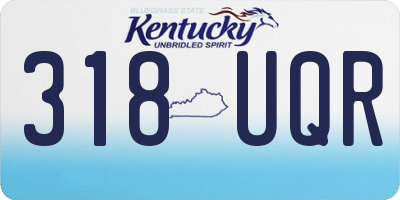 KY license plate 318UQR