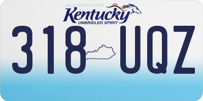 KY license plate 318UQZ