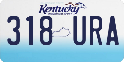 KY license plate 318URA