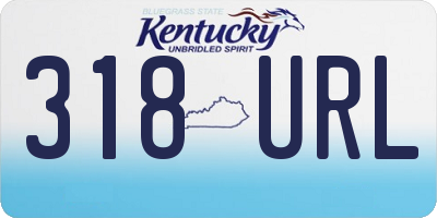 KY license plate 318URL