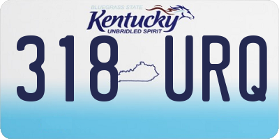 KY license plate 318URQ