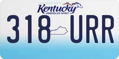 KY license plate 318URR